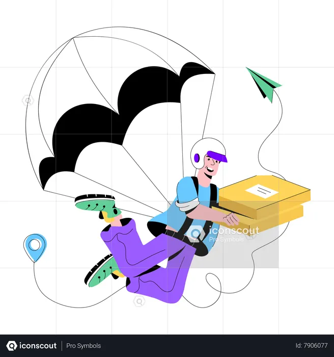 Entrega de ar  Ilustração