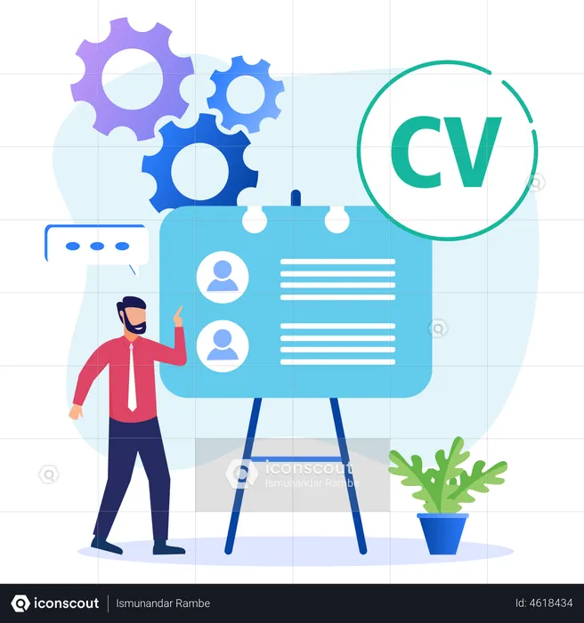 CV d'entreprise  Illustration