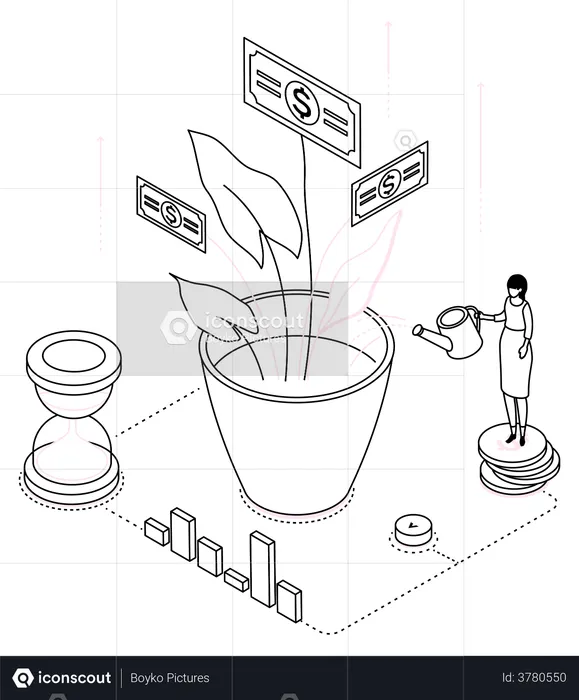 Investissement des entreprises  Illustration