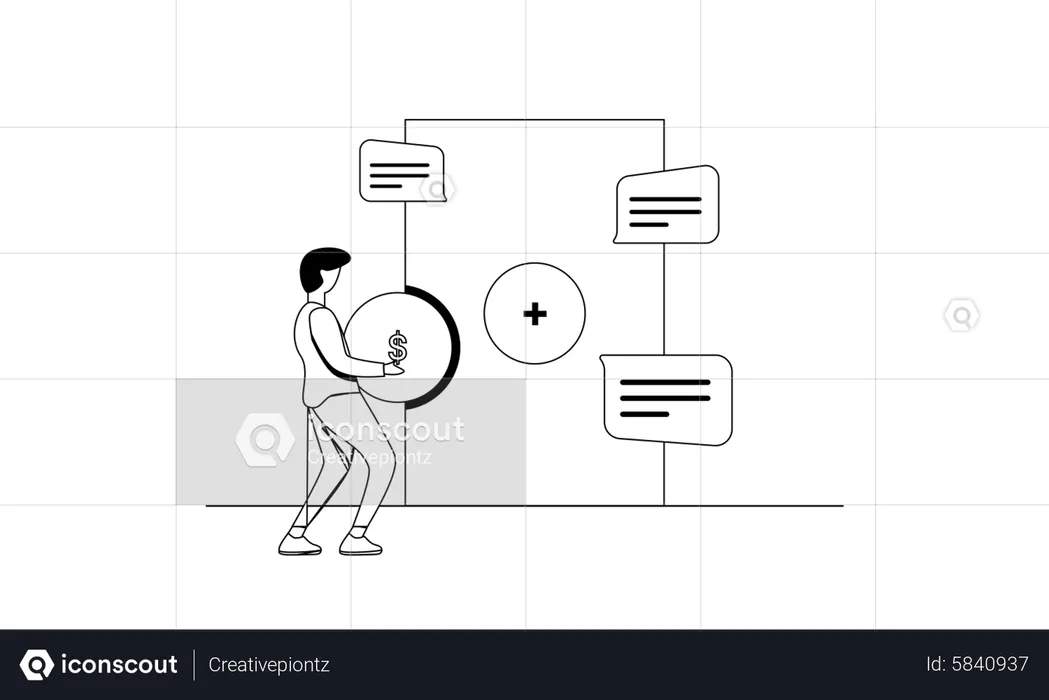 Concept de financement des investissements des entreprises  Illustration