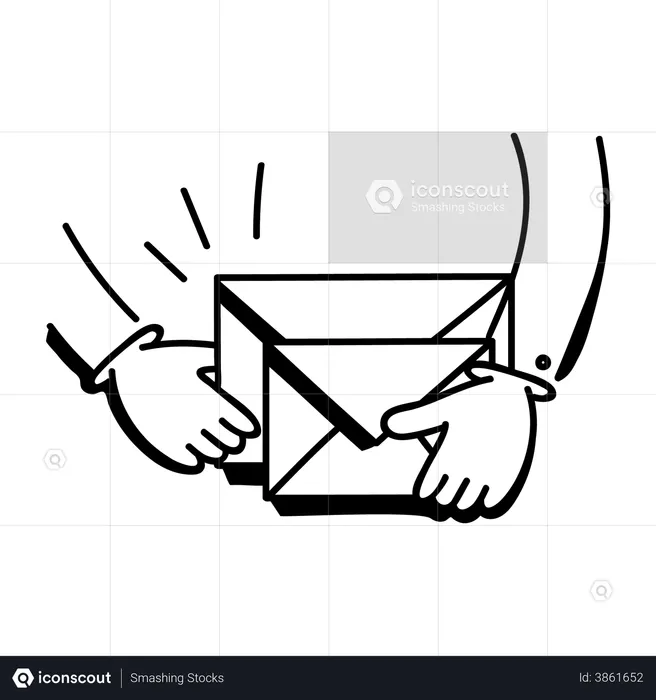 Envie-nos um e-mail  Ilustração