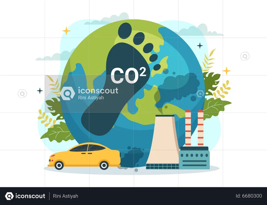 Environment  pollution  Illustration