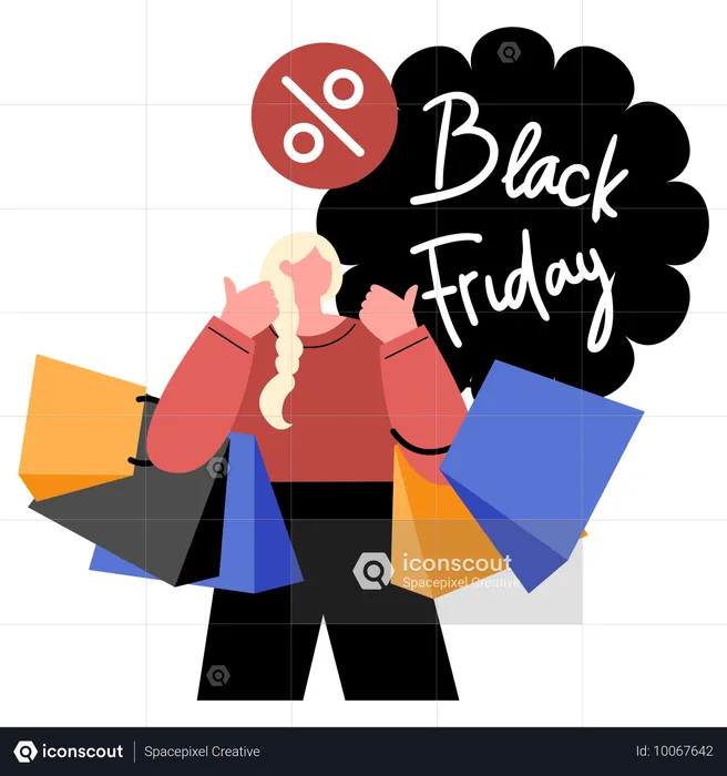 Epische Ersparnisse zum Black Friday  Illustration