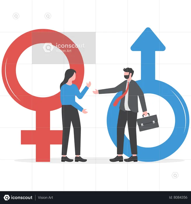 Equality between all gender  Illustration