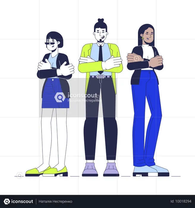 Equipe de gerentes de produto  Ilustração