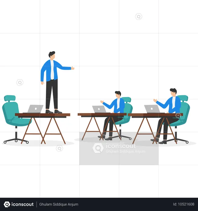 Equipe de negócios fazendo reunião  Ilustração