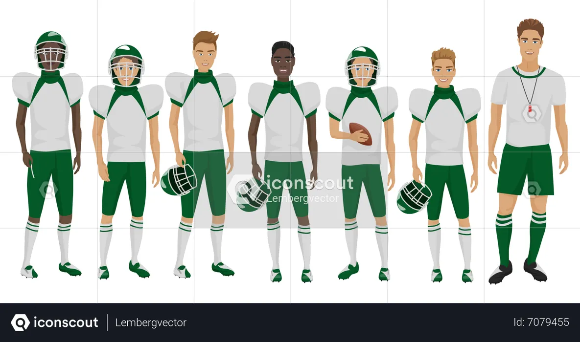 Équipe de rugby  Illustration