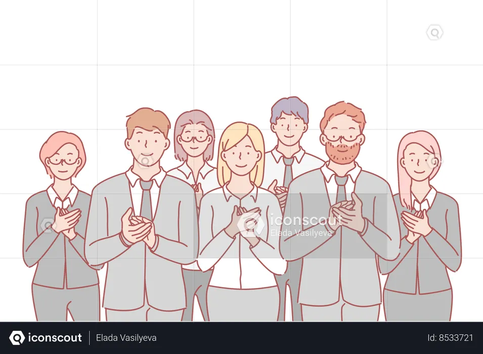 Equipo de negocios  Ilustración