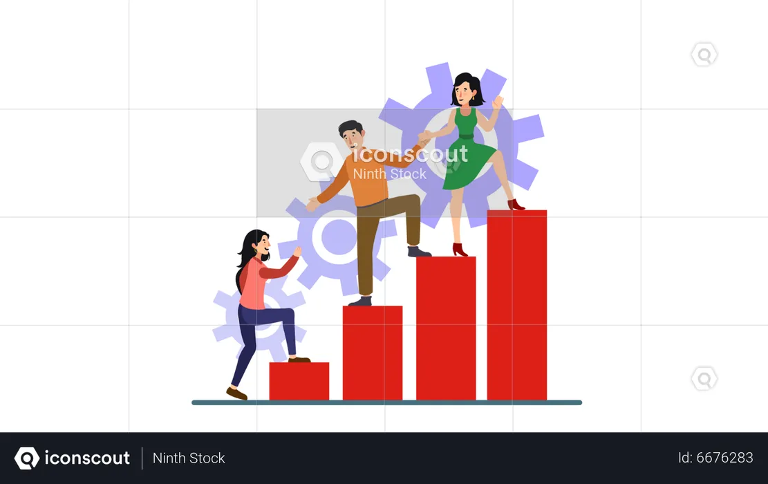 Equipo de negocios  Ilustración