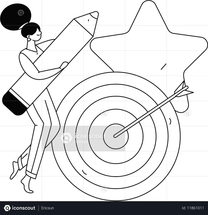 Equipo trabajando en marketing de referencia  Ilustración