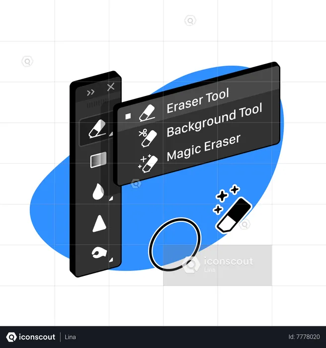 Eraser Tool  Illustration