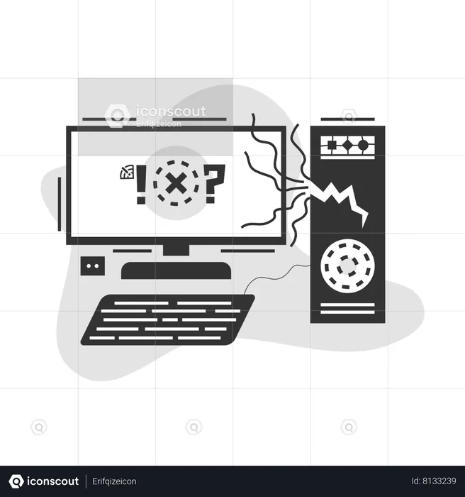 Erreur informatique  Illustration