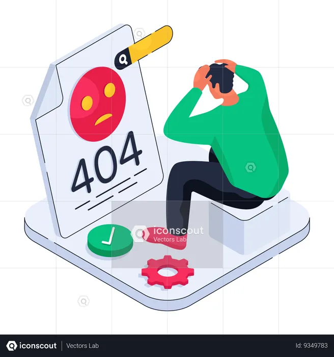 Error 404  Illustration