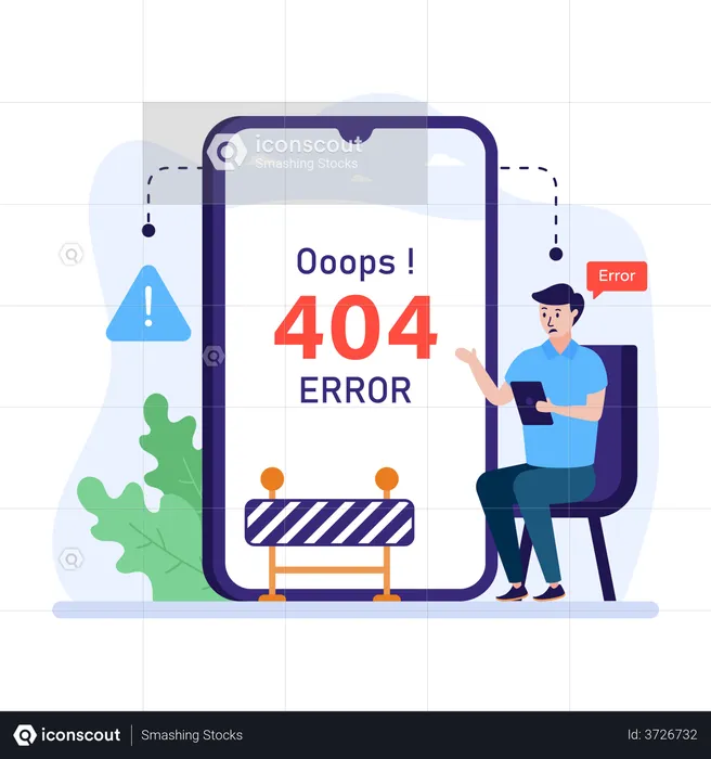 Error 404  Illustration