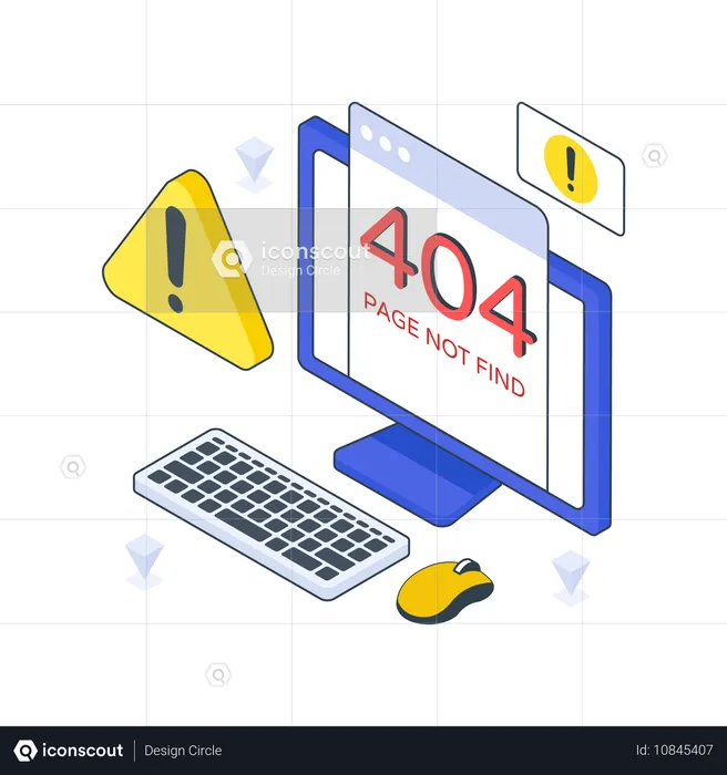 Error 404  Illustration