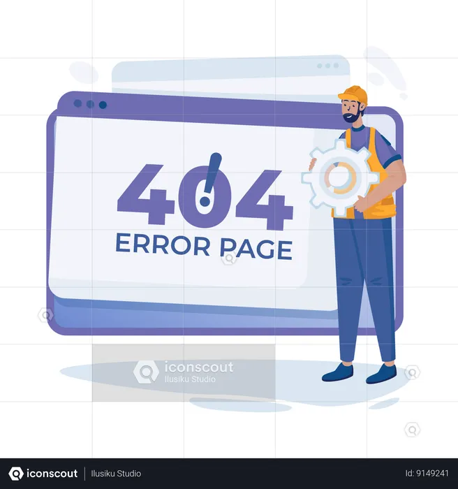 Error 404  Illustration