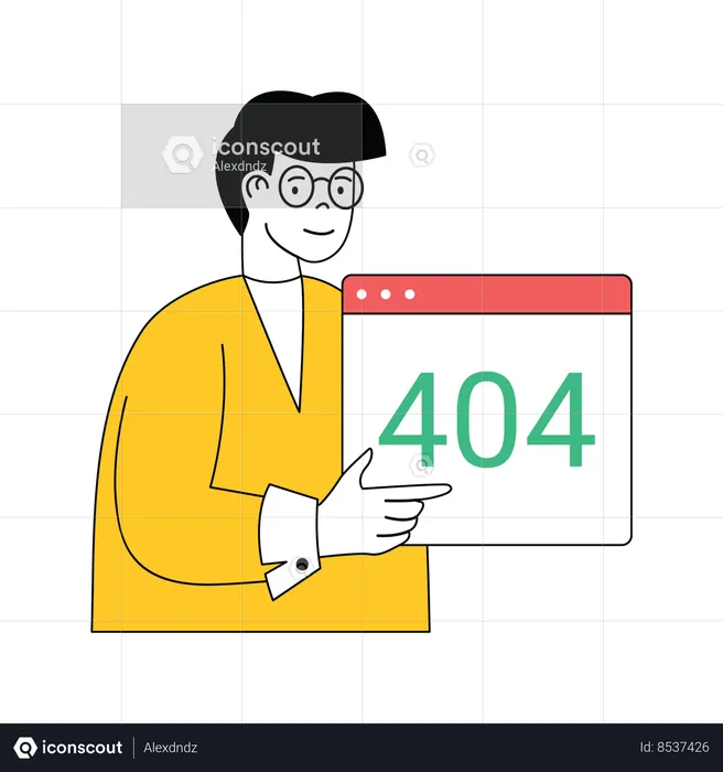 Error 404  Illustration