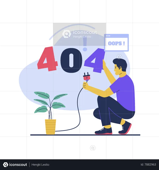 Error 404  Illustration