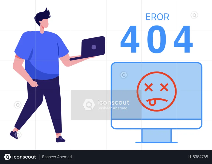 Error 404  Illustration