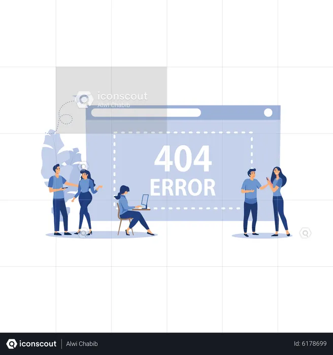 Error 404  Illustration