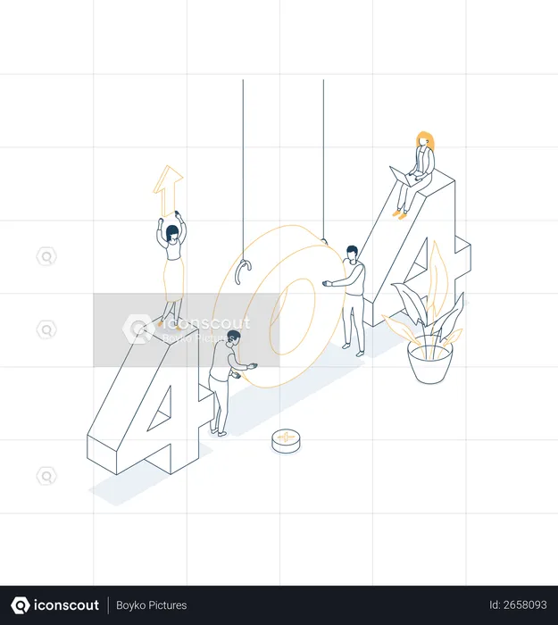 Página de error 404  Ilustración