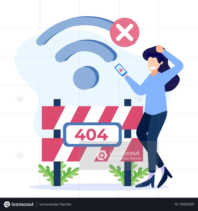 Error de red  Ilustración