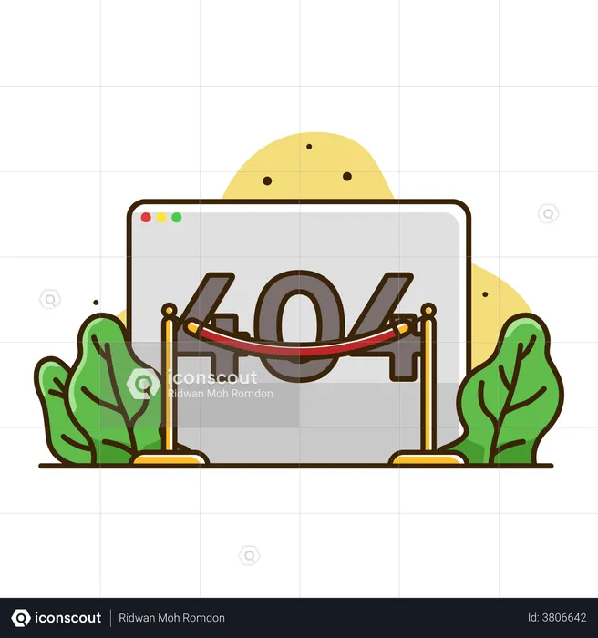 Error page 404  Illustration