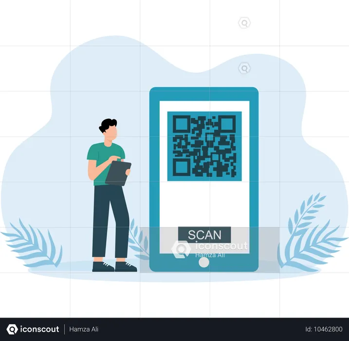 Digitalizar qr  Ilustração