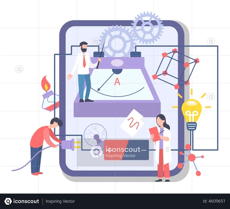 Materia de la escuela de fisica  Ilustración