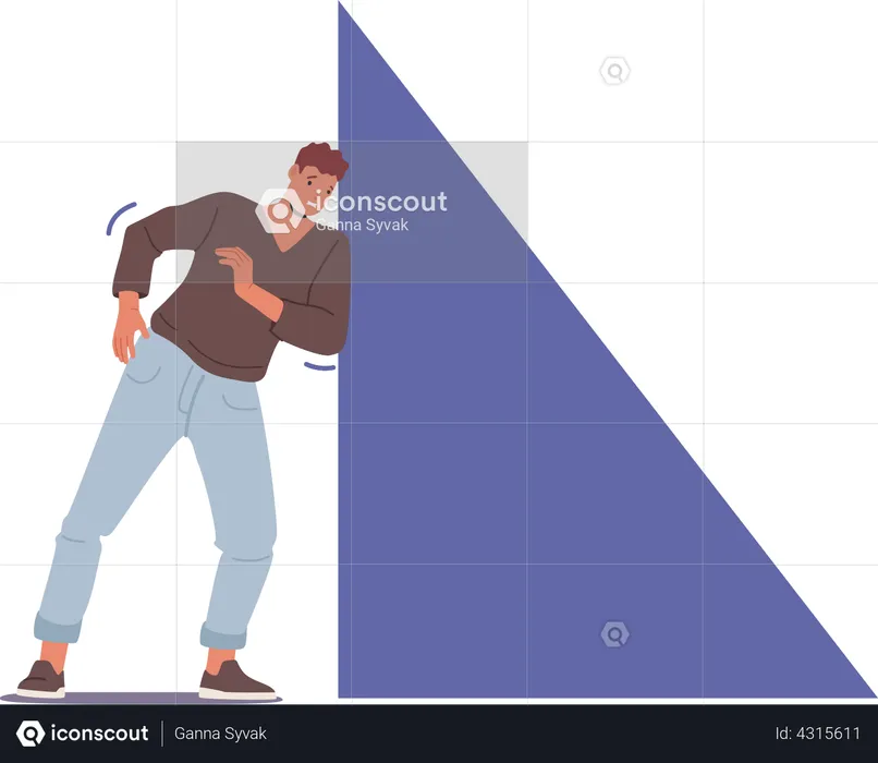 Esforço e realização de desafios  Ilustração