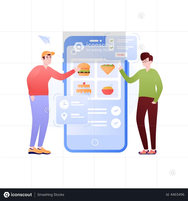 Food App  Illustration