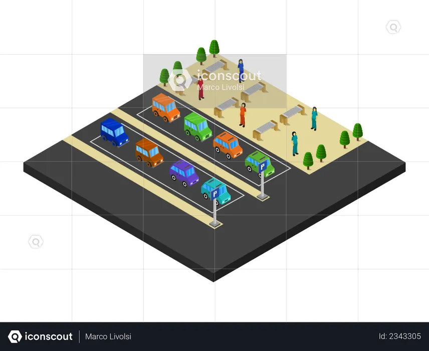 Estacionamento  Ilustração