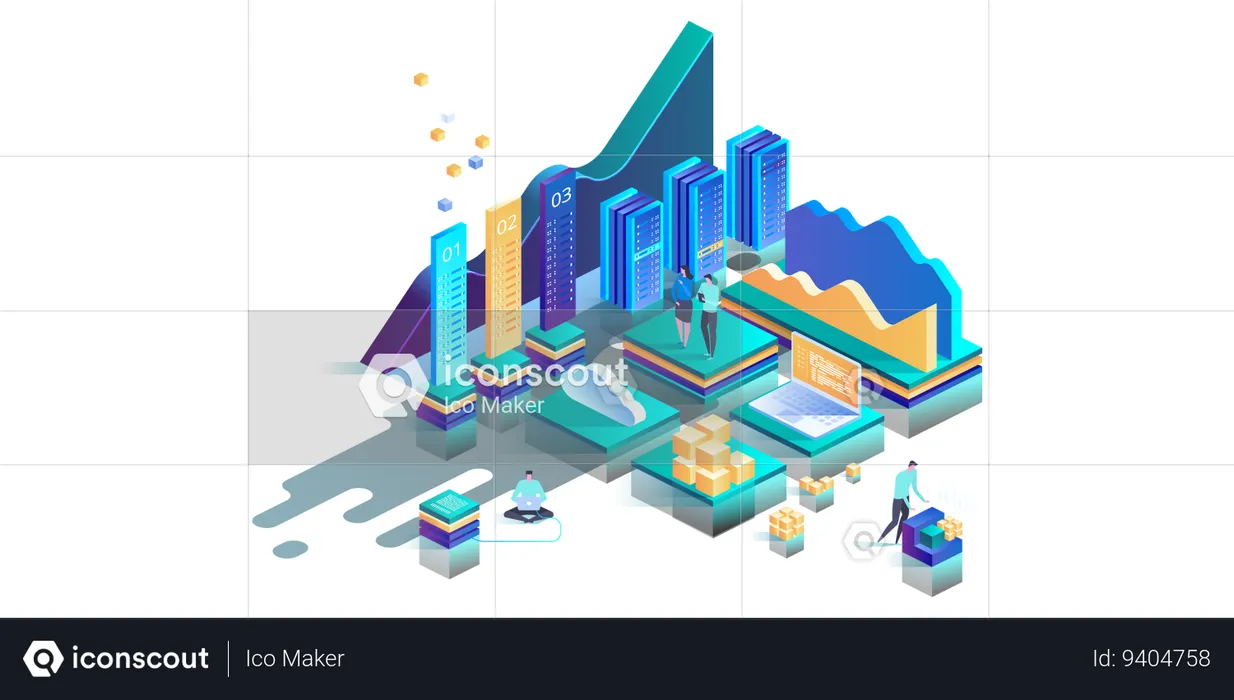 Estadísticas de datos  Ilustración