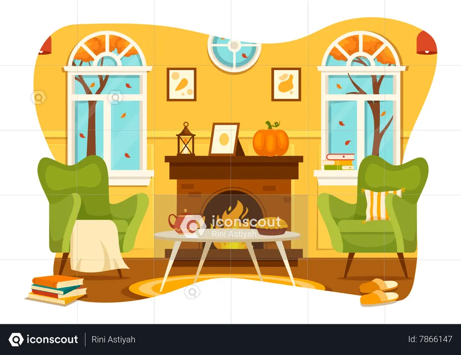 Estilo doméstico  Ilustração