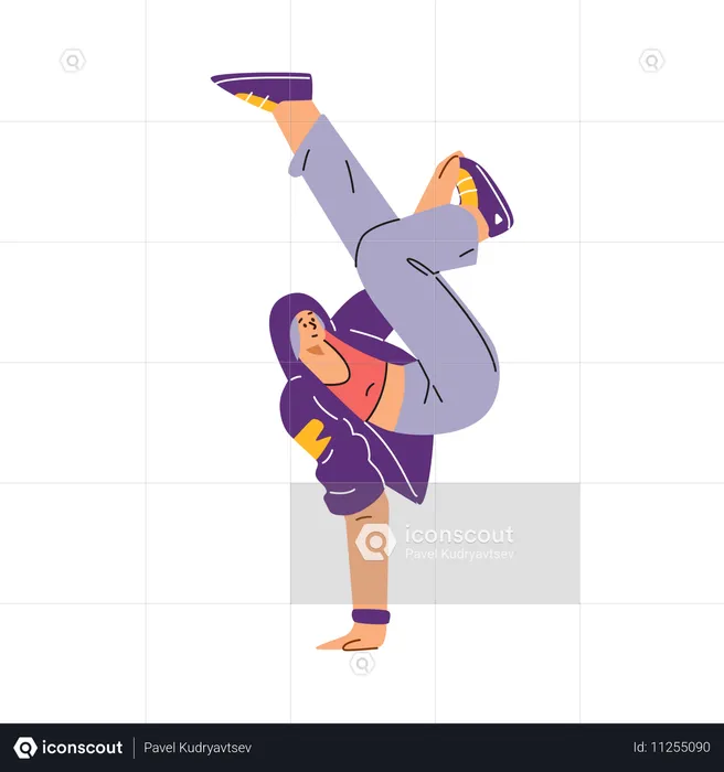 Breakdance estilo livre  Ilustração