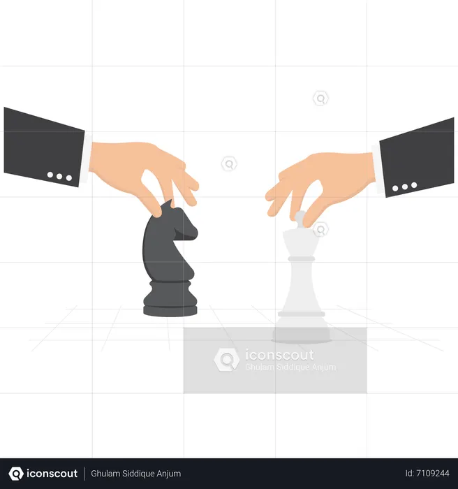 Estrategia de competencia empresarial  Ilustración