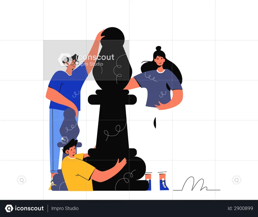 Estrategia de equipo  Ilustración