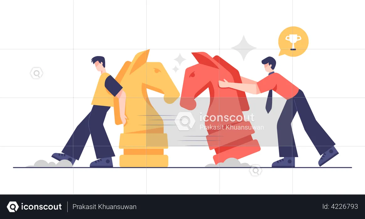 Estrategia de negocios  Ilustración