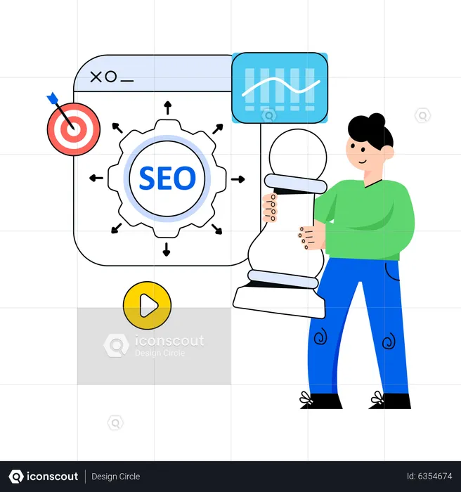 Estrategia SEO  Ilustración