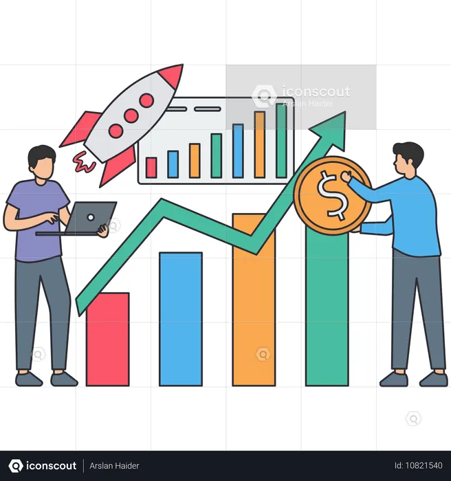 Estrategias de crecimiento empresarial  Ilustración