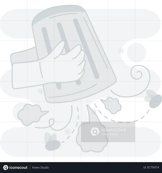 Lixo vazio  Ilustração