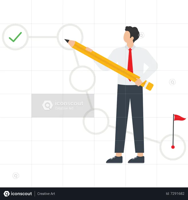 Étapes de la stratégie commerciale  Illustration