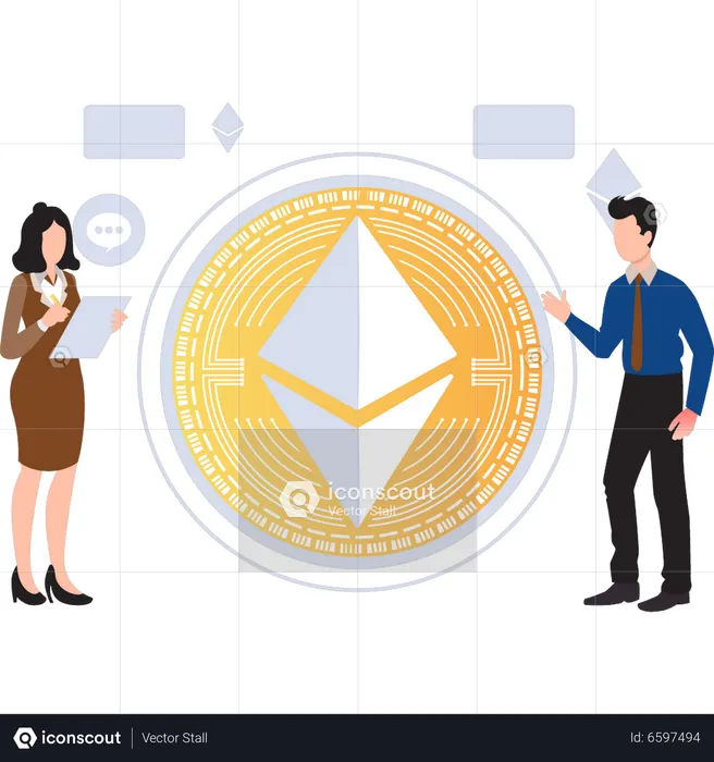Ethereum currency  Illustration