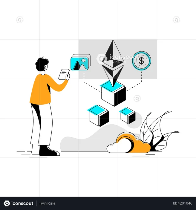 Ethereum network  Illustration