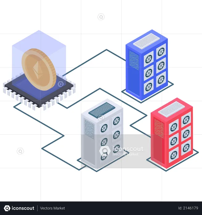 Ethereum server connectivity  Illustration