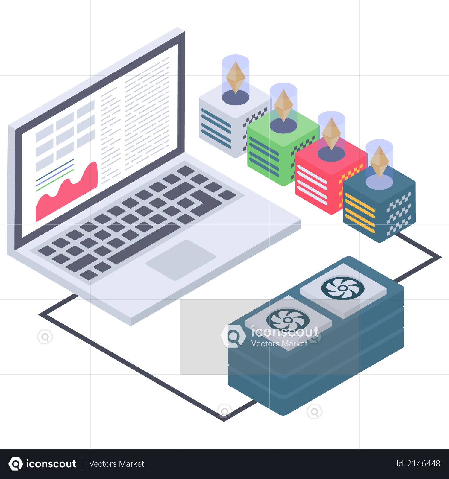 Ethereum server connectivity Illustration