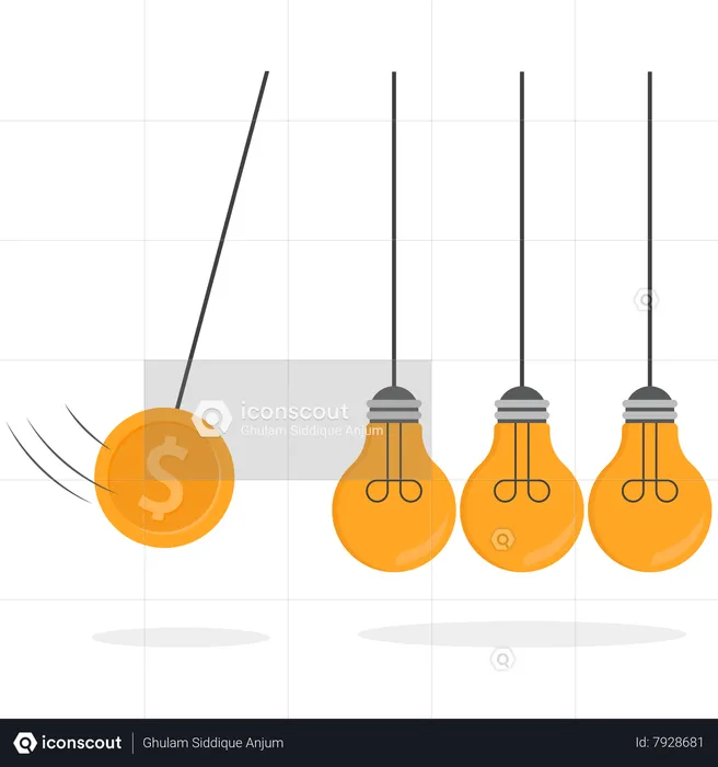 Des étincelles de signification financière positive  Illustration