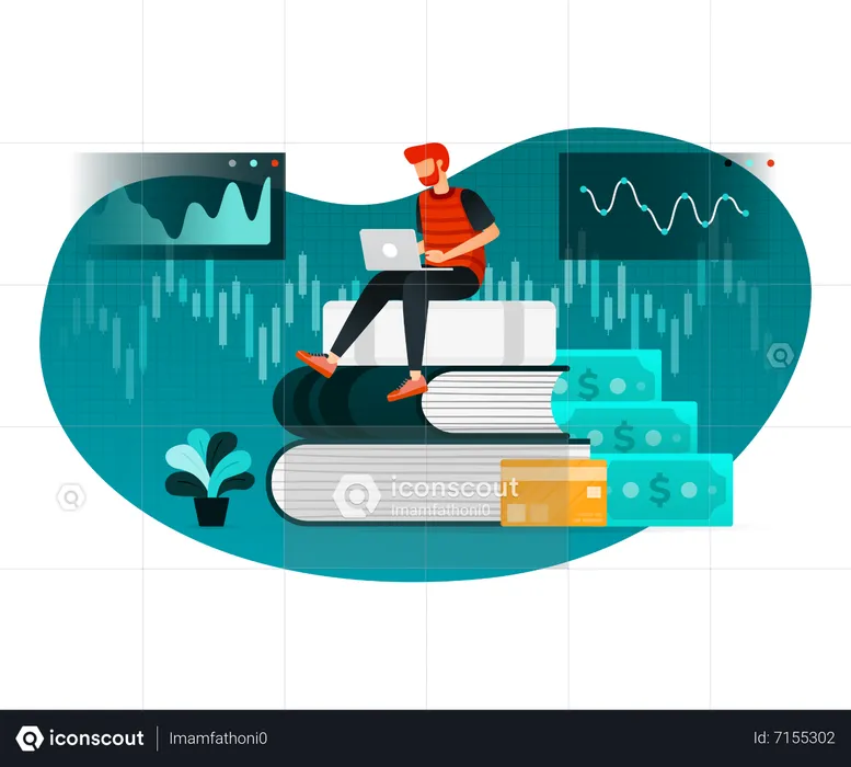 Étudiants en finance  Illustration