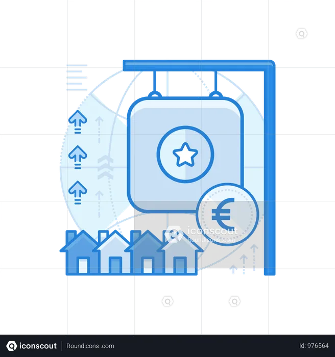 Euro imobiliário  Ilustração