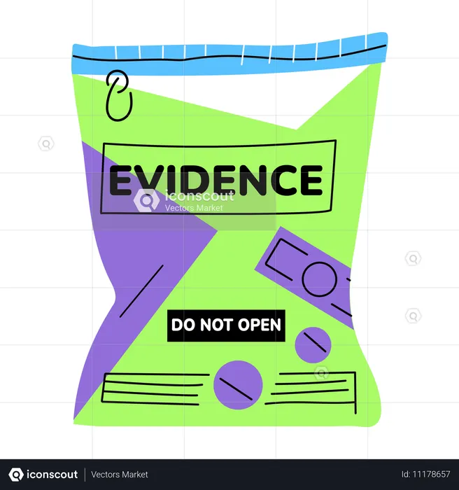 Evidence Bag  Illustration